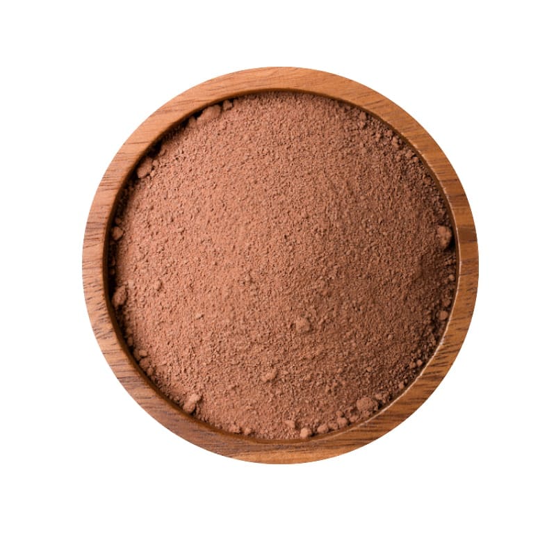 a bowl of brown Cacao Powder