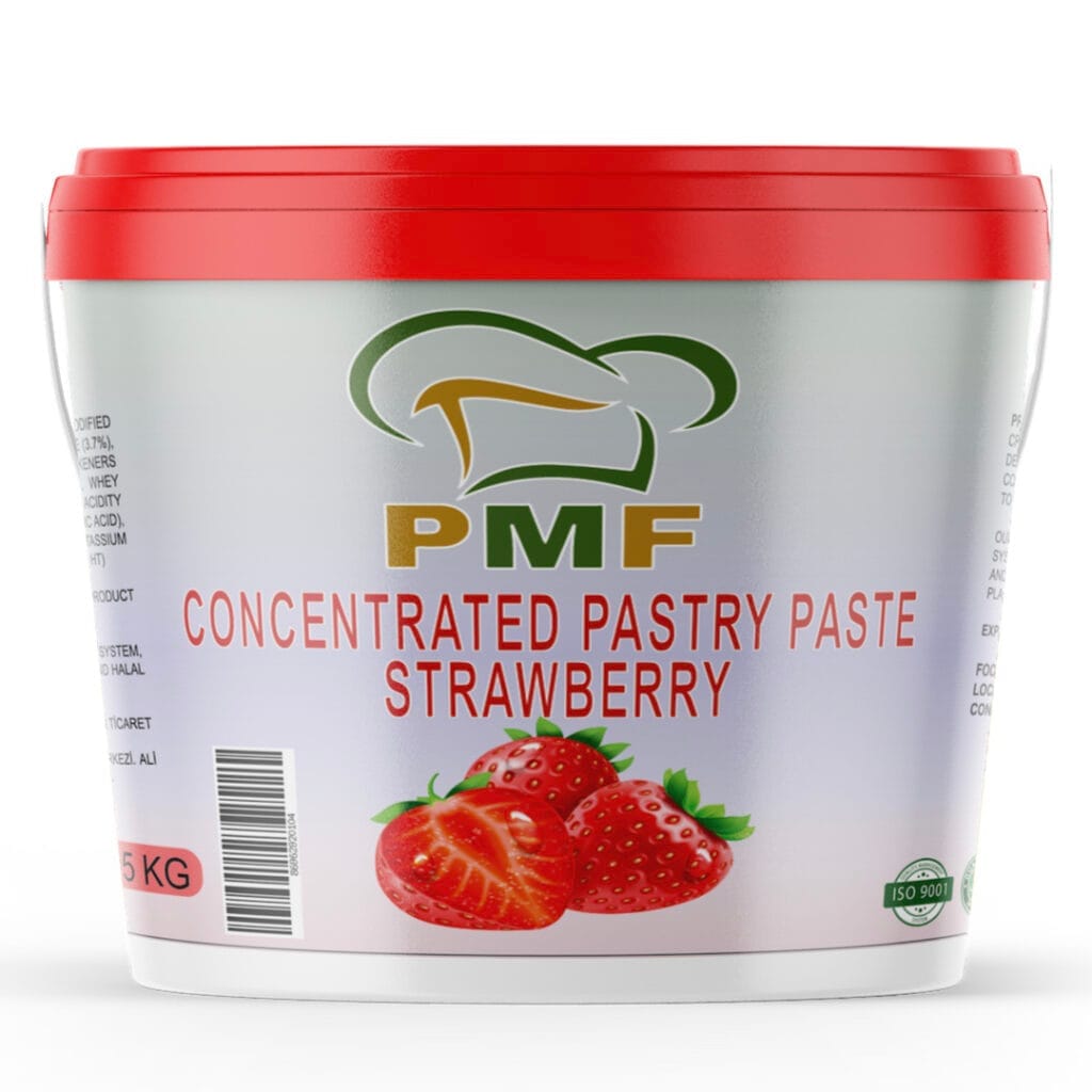 Concentrated Pastry Strawberry Paste PMF 5Kg For Wholesalers and Food Businesses