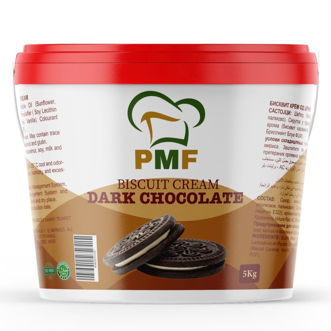 Dark Chocolate Biscuit Cream PMF 5 kg for wholesalers and food distributors