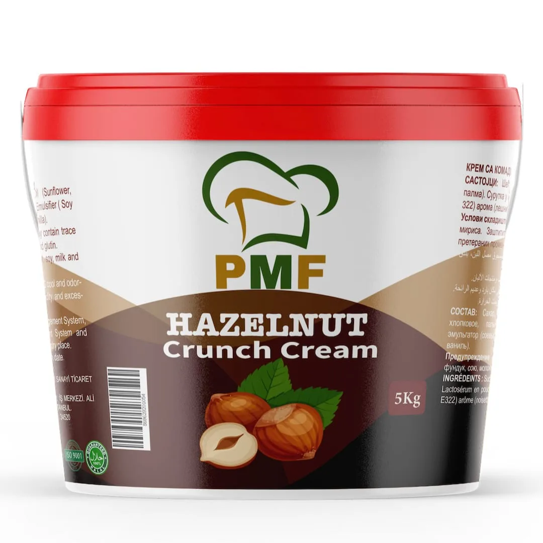 Hazelnut Chocolate Crunch Cream PMF 5Kg for wholesalers and food distributors
