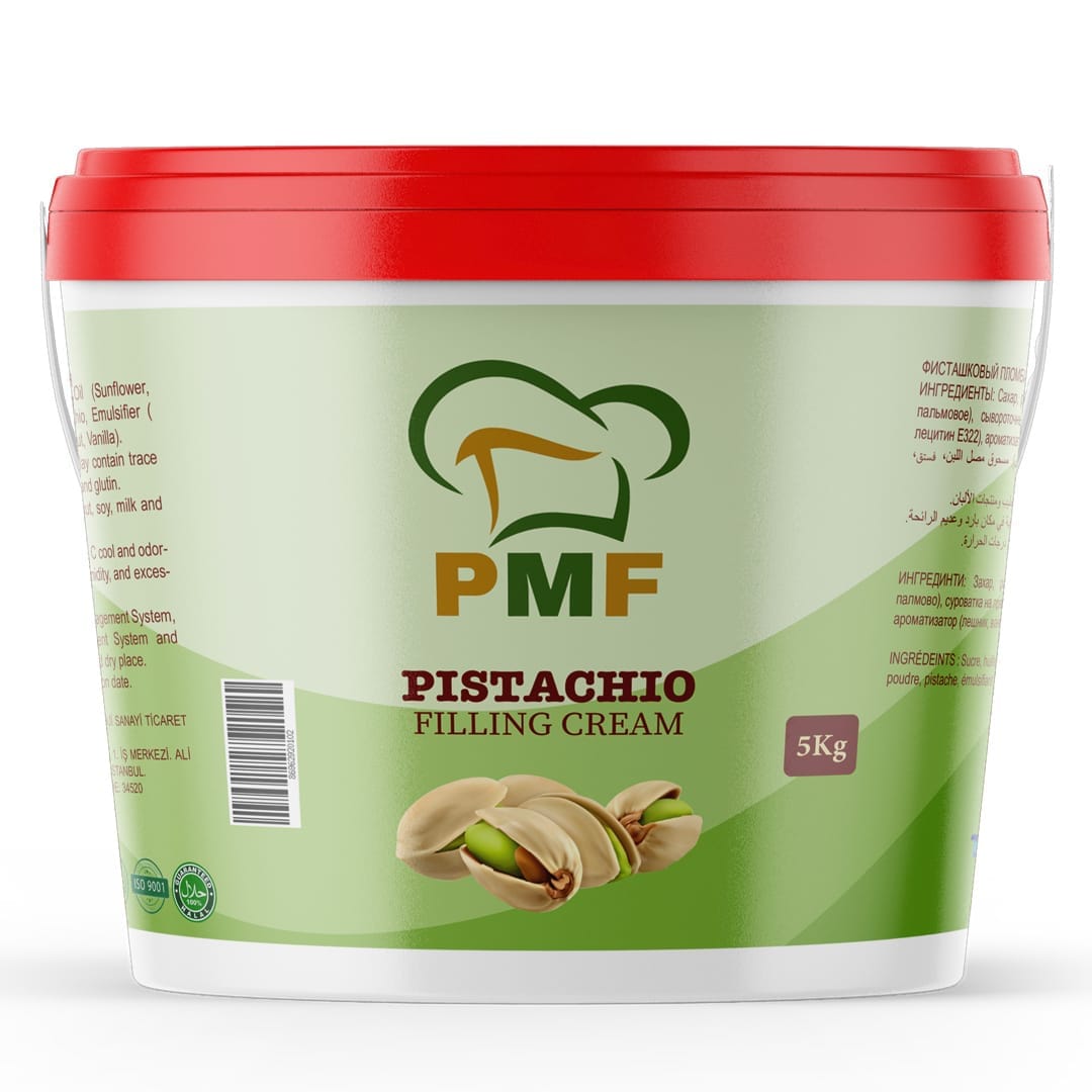 Pistachio Filling Cream | 5 Kg Pale | For Wholesalers and Food Businesses