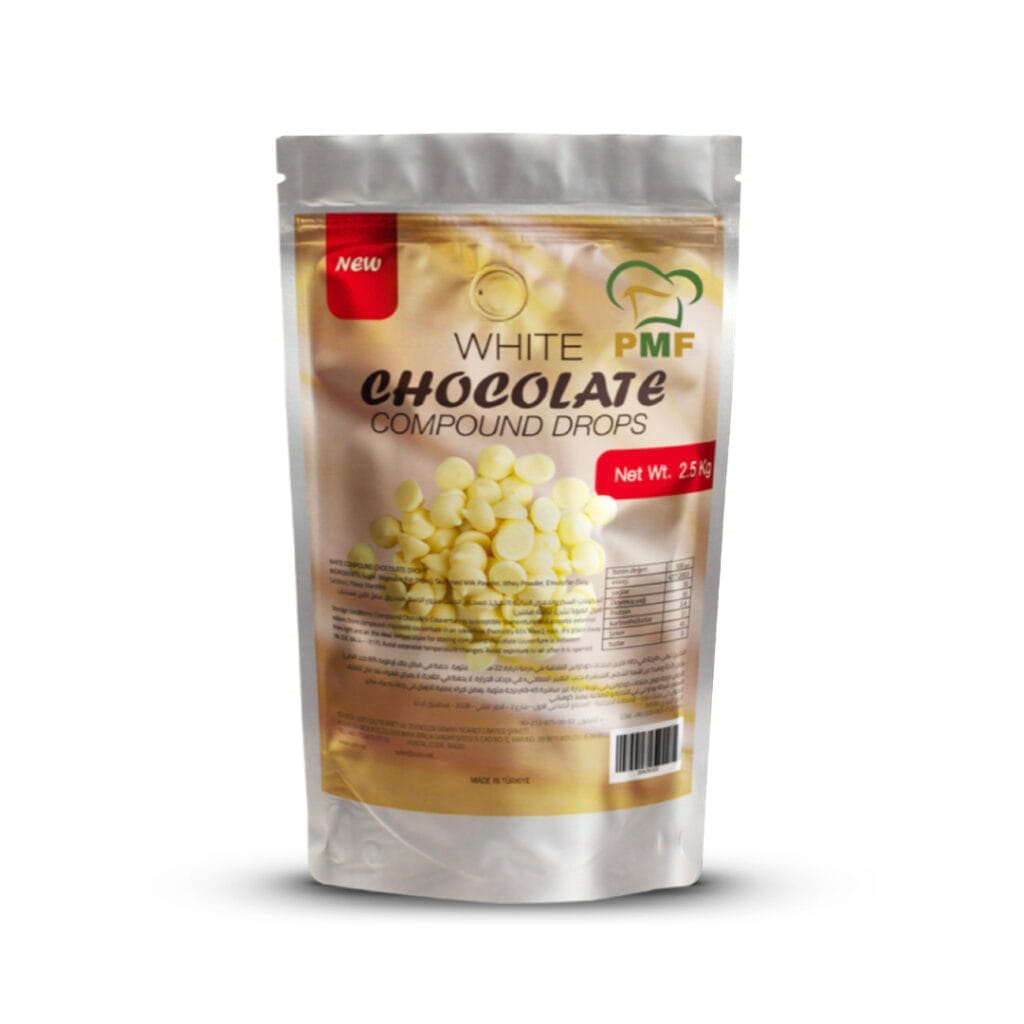 White Chocolate Compound Drops 1 Kg package