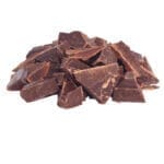 a pile of chocolate pieces