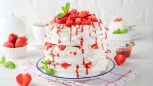 Whipping Cream with Strawberry